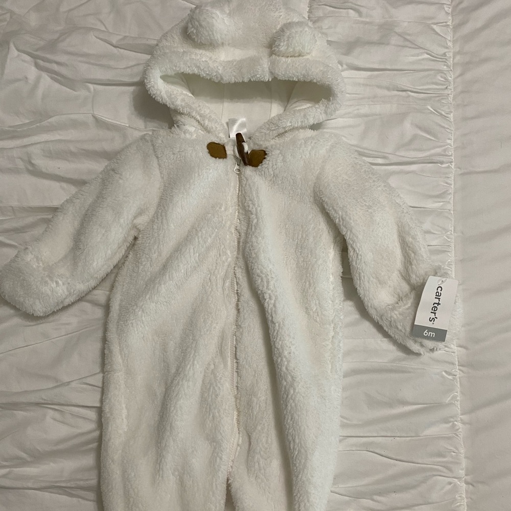 White fuzzy Sherpa